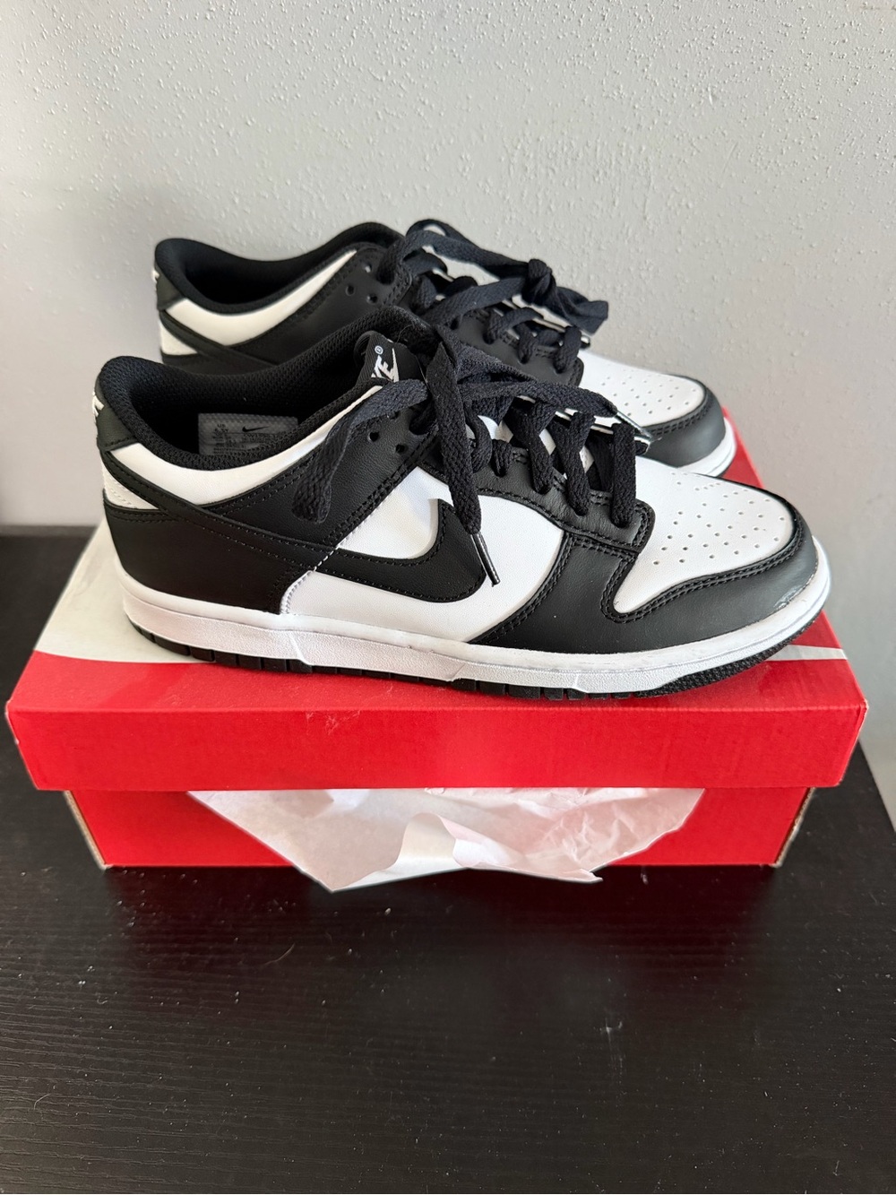 Nike Red and White Shoe Box with Branding
